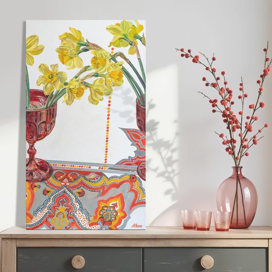 Yellow in Red
