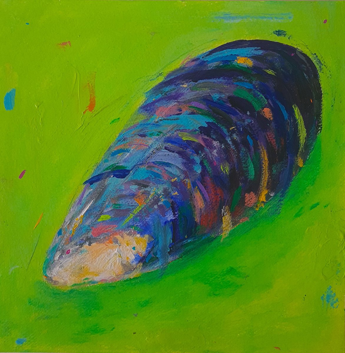  Mussel Shell By Dawn Underwood, 10 X 10, Artwork For Sale On Artfinder