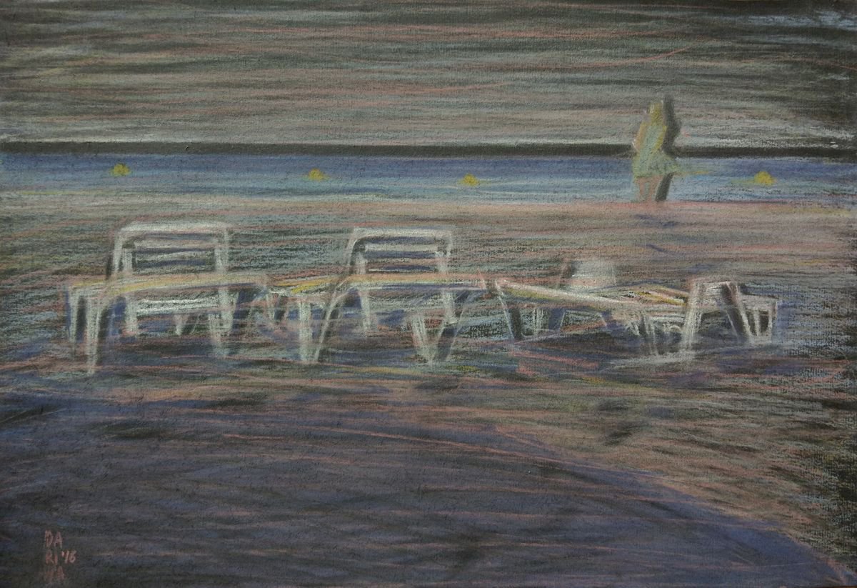 Early morning on the Crimea beach by Darina Bagan
