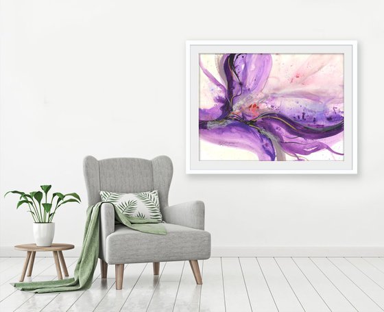 Blooming Wonder - Abstract Floral Painting  by Kathy Morton Stanion