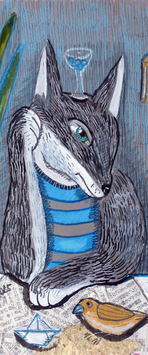 Wise wolf by Elizabeth Vlasova