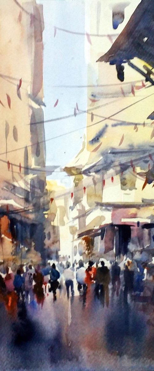 Morning Lane by Samiran Sarkar