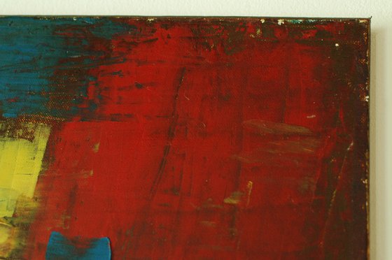 "Unknown Space". Cold wax.