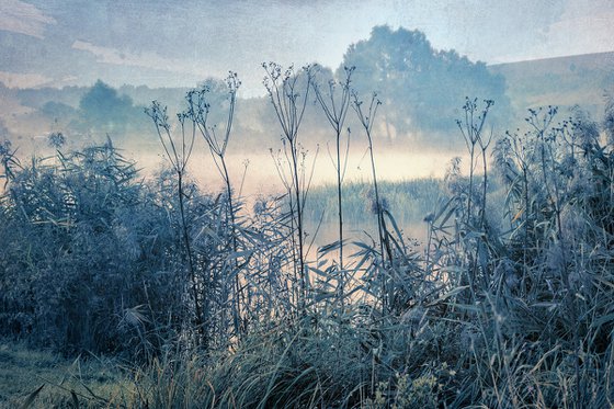 Lake at sunrise.