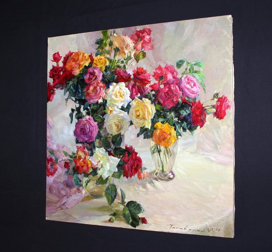 Still life with roses