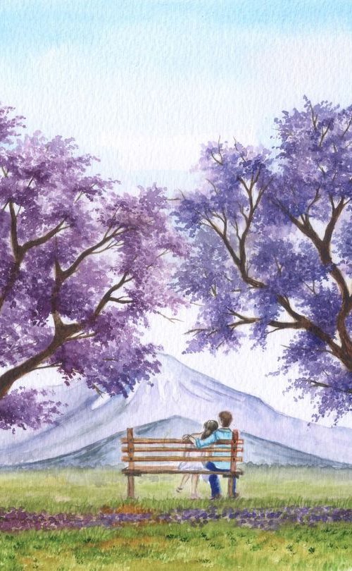 Under the Blooming Jacaranda Tree by Shweta  Mahajan