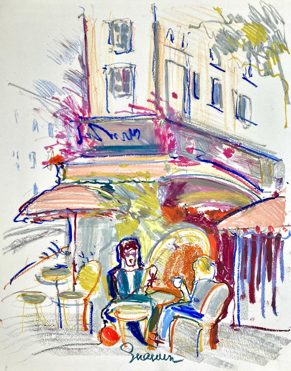 in a Parisian cafe by Mari Skakun