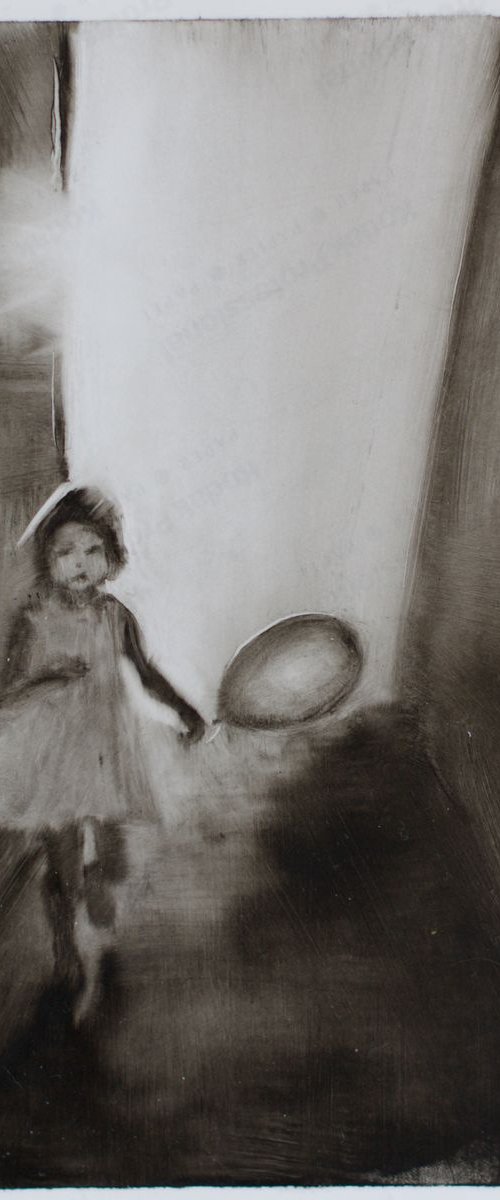 A girl with a balloon by Marina Skepner