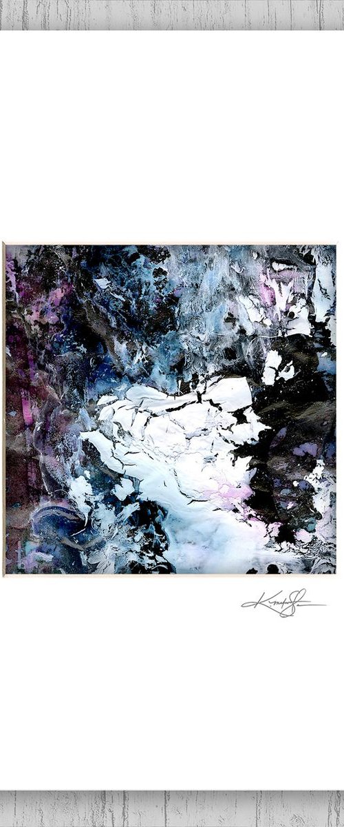 Abstract Dreams 110 - Mixed Media Abstract Painting in mat by Kathy Morton Stanion by Kathy Morton Stanion