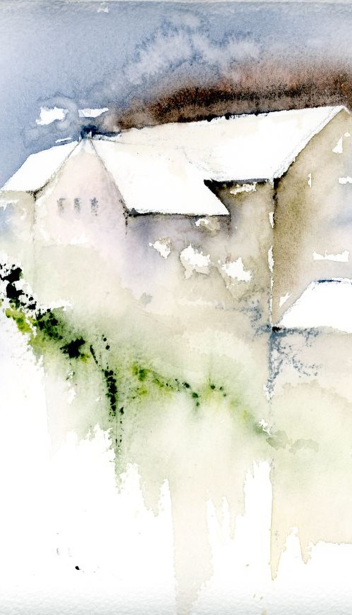 White Roofs and Greens by Alex Tolstoy