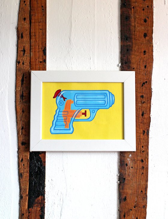 Water Pistol Pop Art Painting