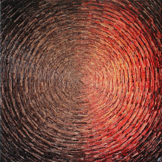 red brown mixed shine