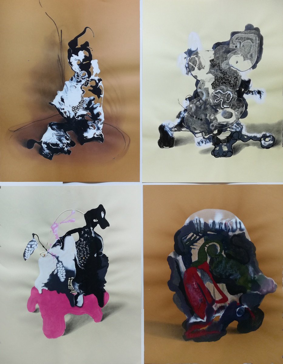 Surrealistic Animal Acrylic Painting By Stefano Mazzolini, 39 X 51", Qgpro, Original Artwork