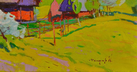 Blossoms Beneath the Thatched Roof