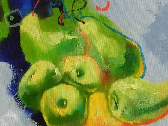 "Fruit Mix" Abstract still life (2021)