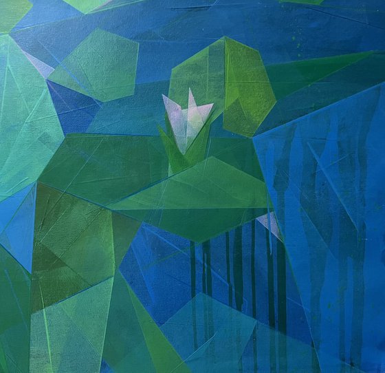 After Claude Monet: Water Lilies (Abstract)