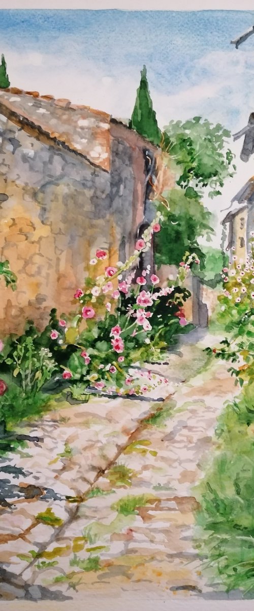 The flowers alley by Martine Vinsot