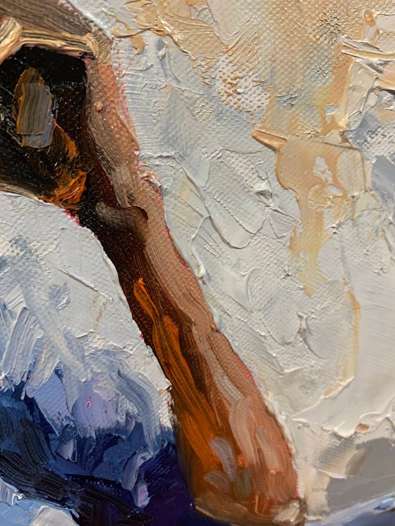 Quiet blue afternoon.