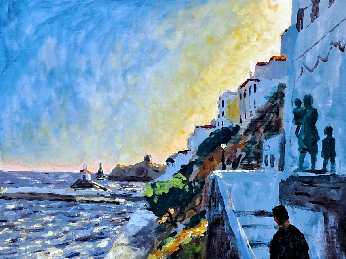  Chora Of Andros By Dimitris Voyiazoglou, 20 X 17, Artwork For Sale On Artfinder