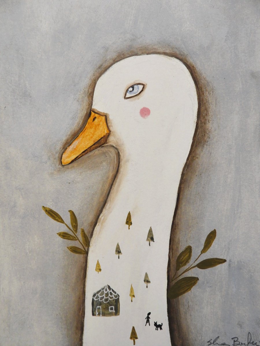 The duck with long neck by Silvia Beneforti