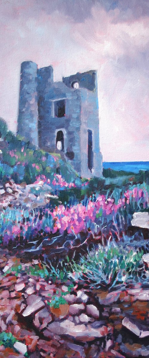 Ruins at Wheal Coates by Zoe Elizabeth Norman