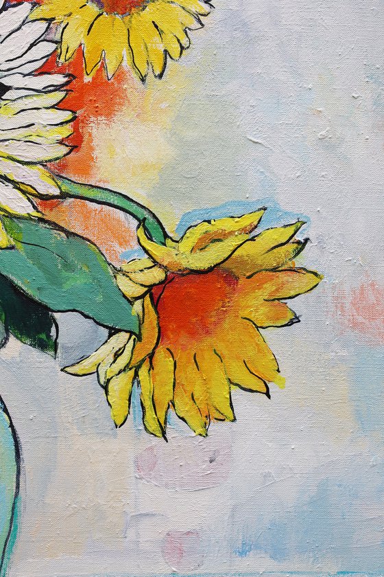 Sunflowers with Lemon