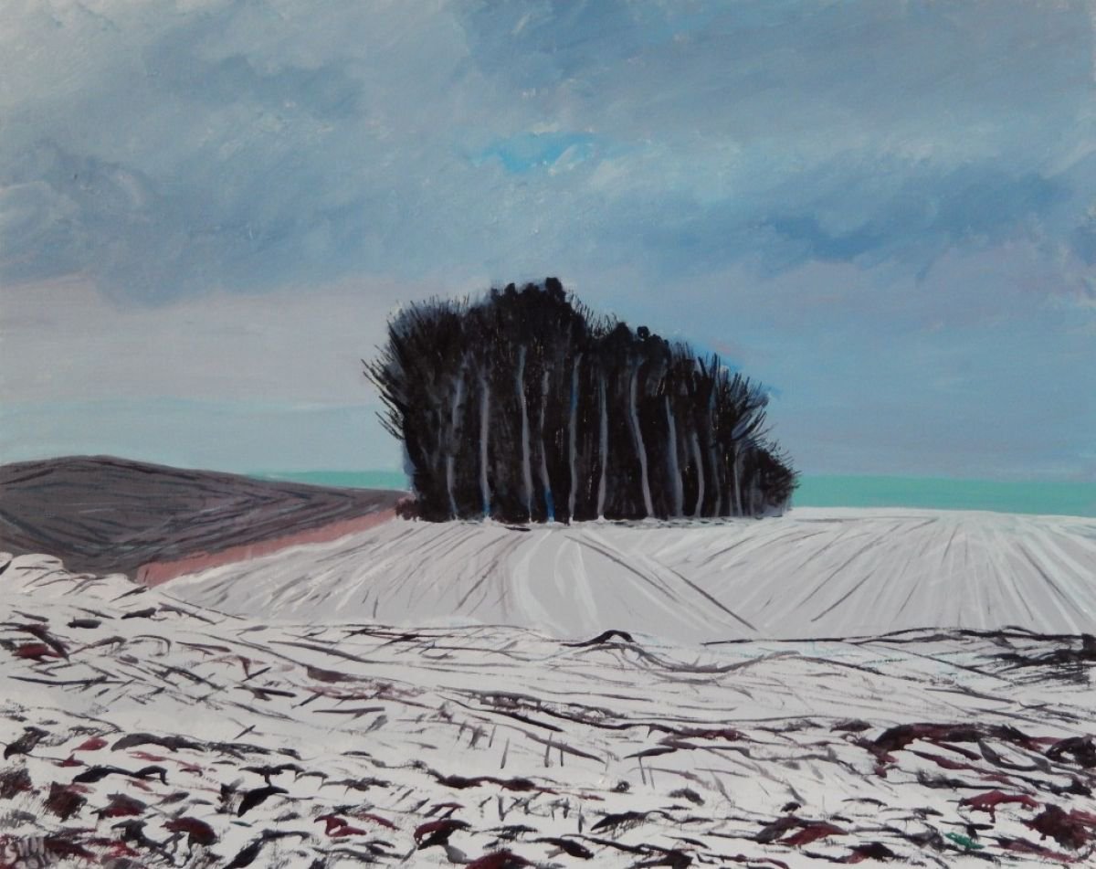 Winter Fields Near Coilinsburgh, Fife by Stephen Howard Harrison