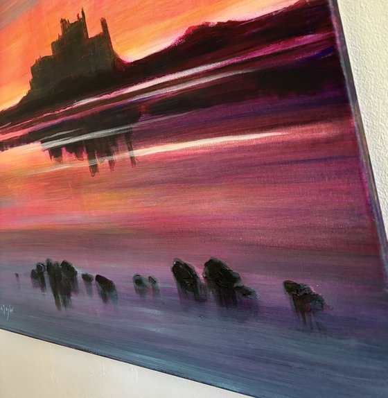 Bamburgh's Tidal Glow