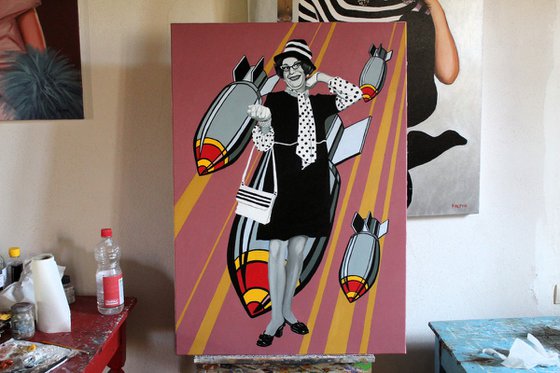 Dame Edna with Bombs