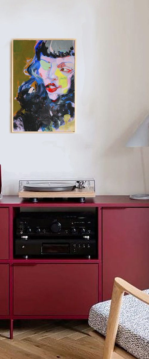 Anger Еxpressive emotional portrait by Iryna Tymkul