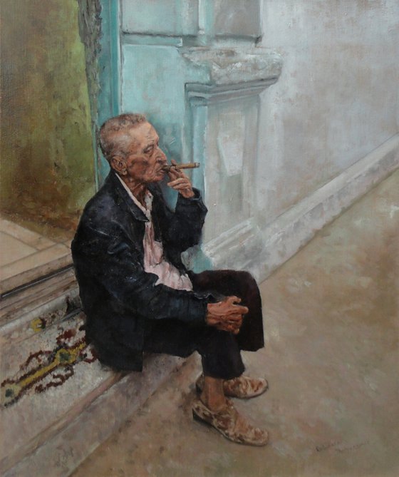 "The Old Man and the cigarette"