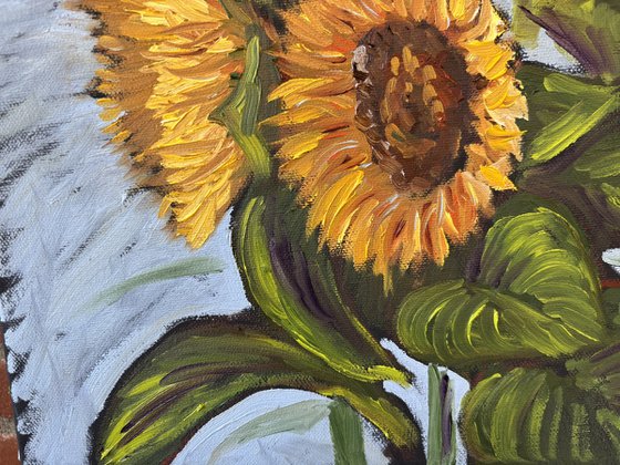 Vibrant Yellow Sunflowers