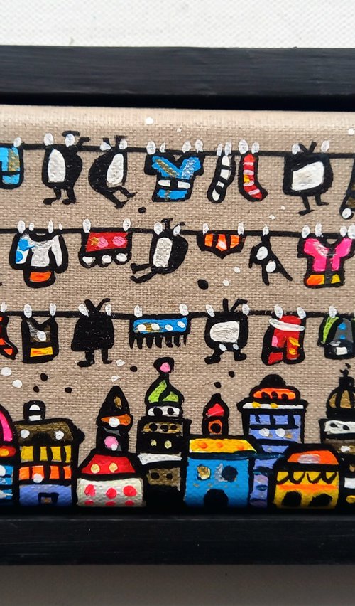 Laundry TVs City by Maria Luisa  Azzini