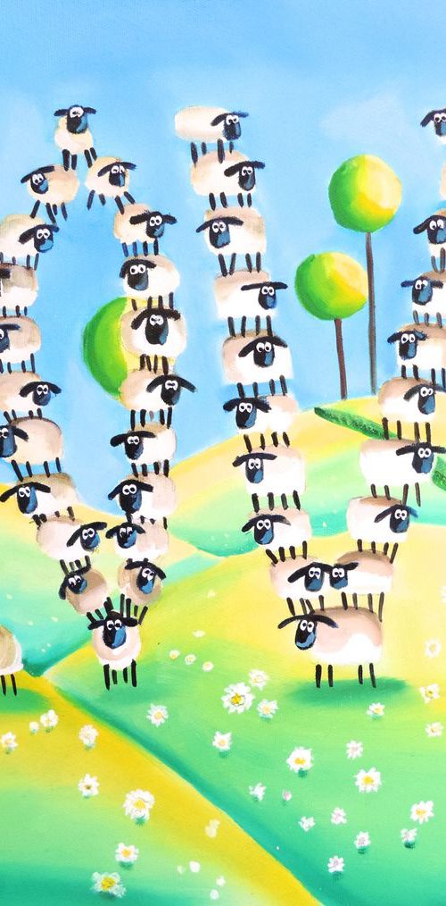 Sheep love by Gordon Bruce