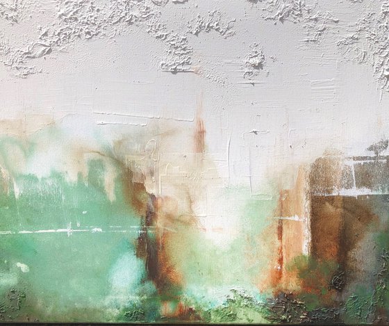 faded raw greens (150 x 50 cm) Dee Brown