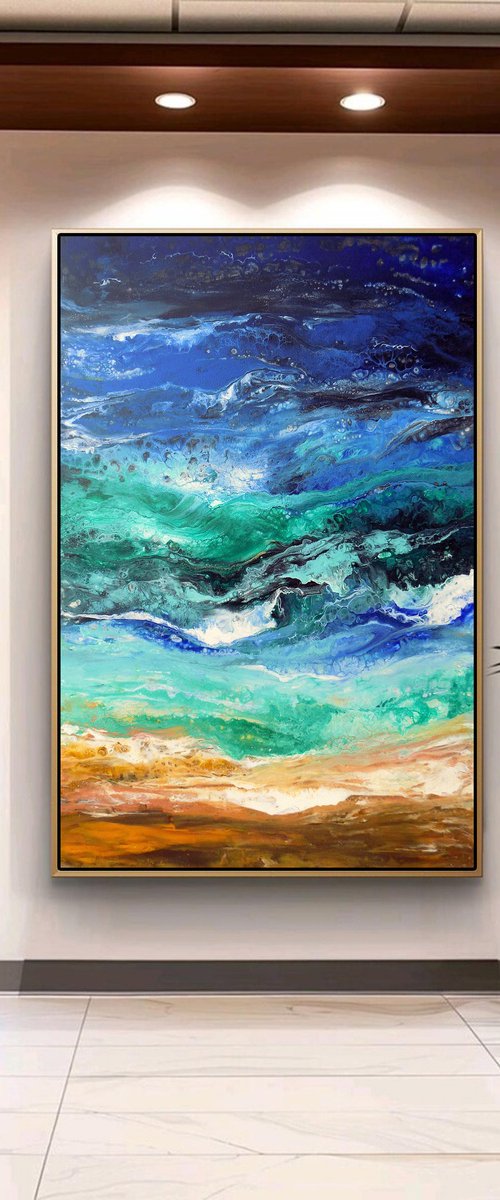 Ocean waves by Areti Ampi