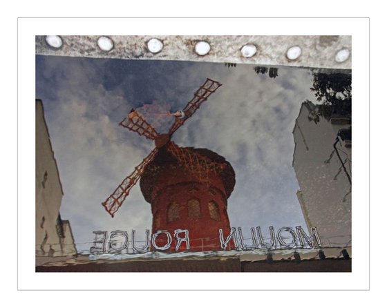 Moulin Rouge (reflection in a puddle)