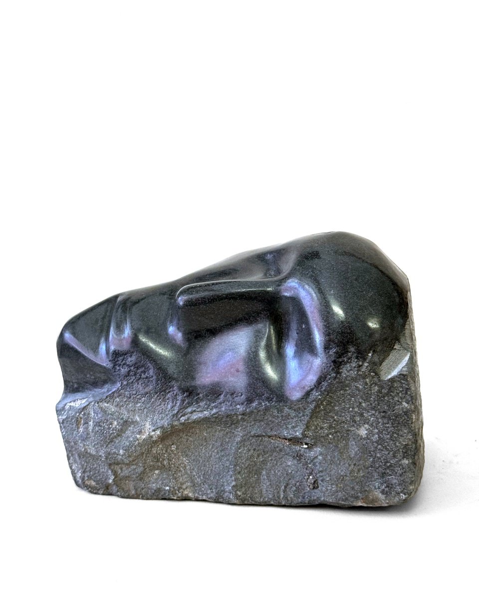 Expressive Portrait Stone Sculpture By Sol Vil, 5 X 7", The Other Side Of San Pietrino, Original Artwork