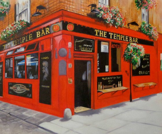 Temple Bar - Dublin - Landscape - original painting