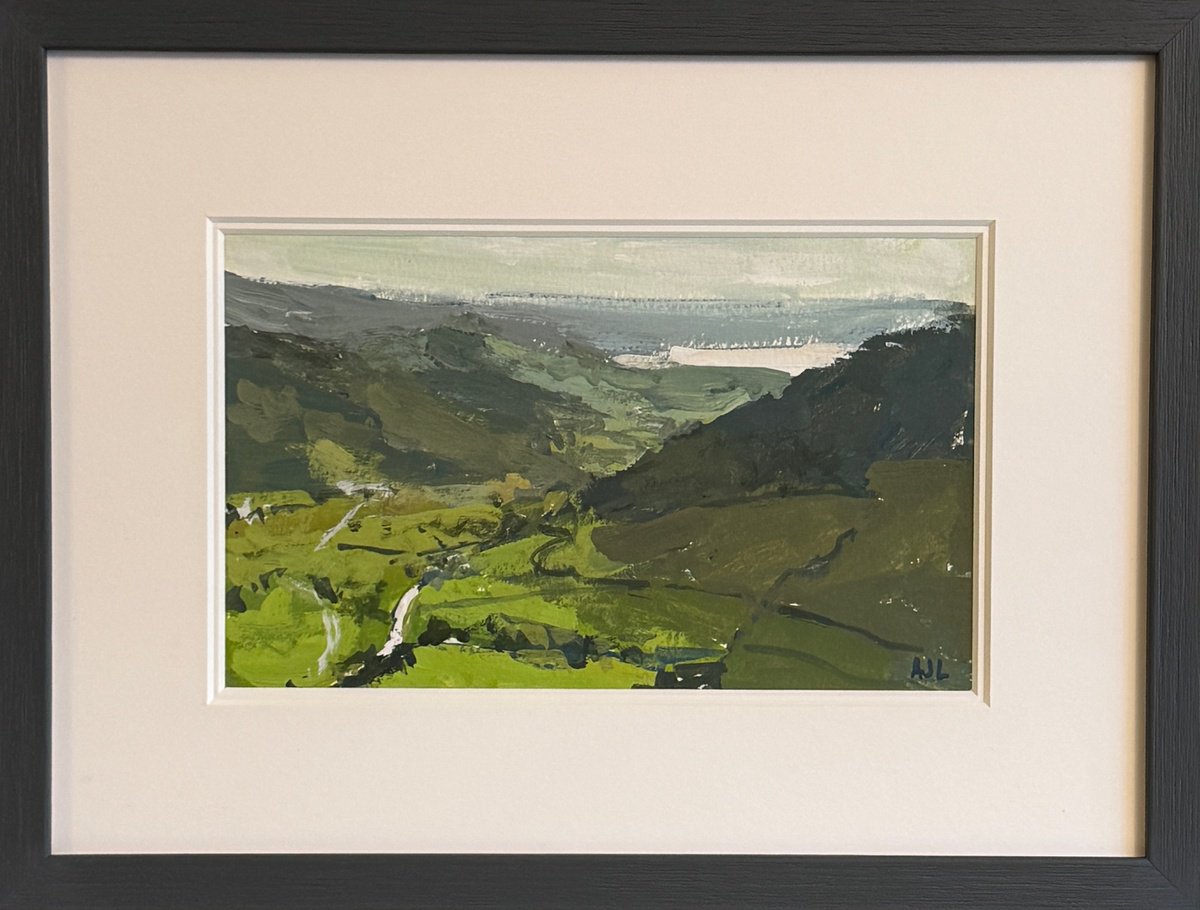 Impressionistic Painting , Langdale From Loft Crag By Alex James Long, 13 X 9, Artwork For Sale On Artfinder