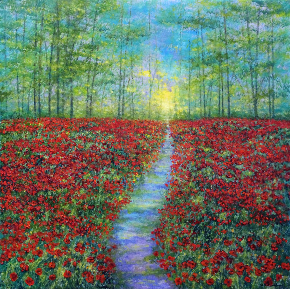 Field Of Poppies II by Stella Dunkley