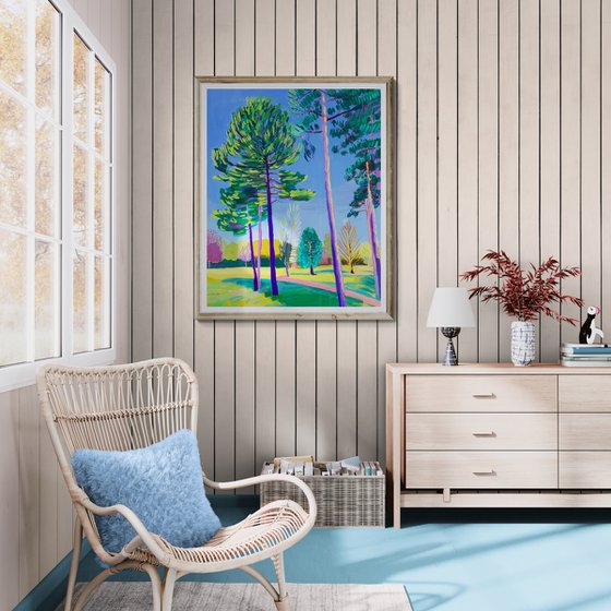 Sunlit Pines