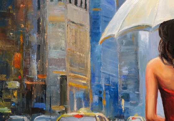 Rainy Street in New York