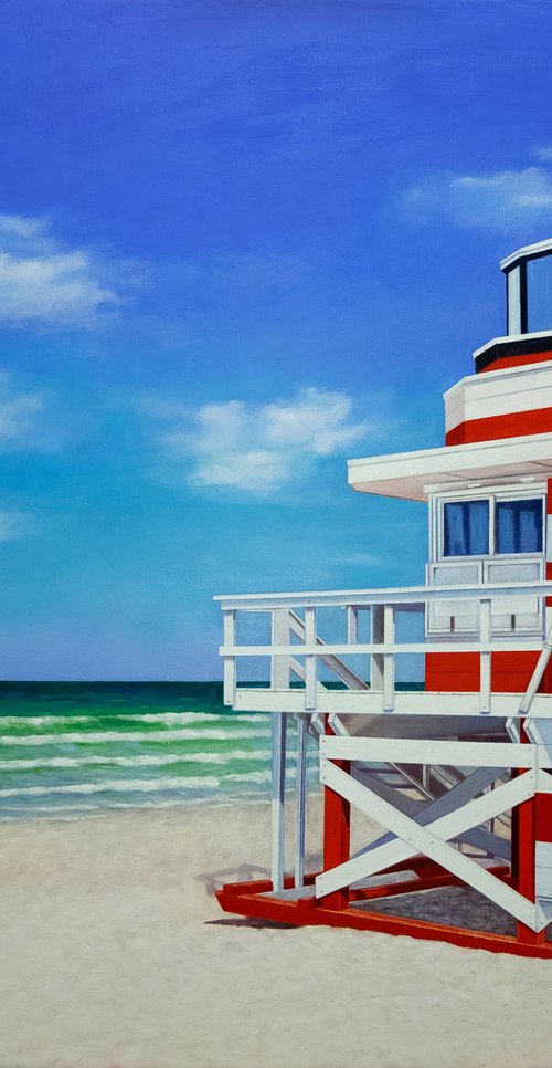 Miami Lifeguard Tower. by Anastasia Woron