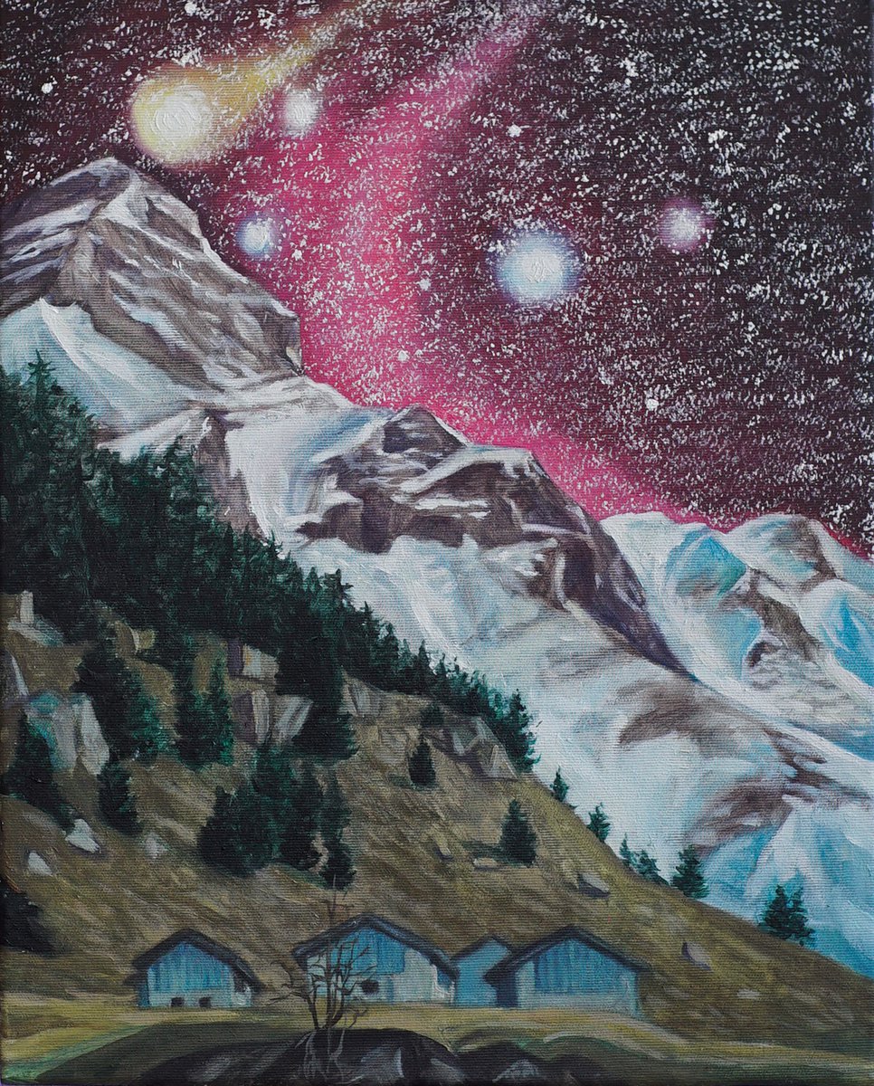 Mountain Night Sky 3 by Agnieszka Florczyk