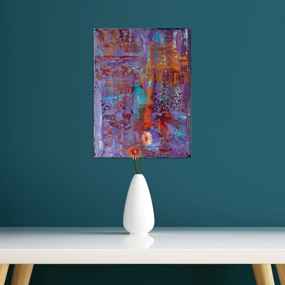 Day Of Space - Original Modern Abstract Art Painting on Canvas Ready To Hang