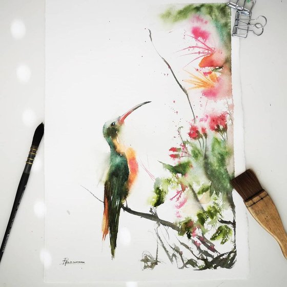 Hummingbird Diptych #2