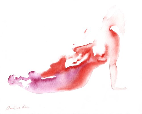 Nude painting "In Fluid Form XXIII" by Aimee Del Valle