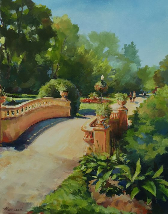 Sunny bridge (16x20")