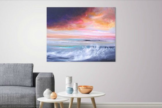 Seascape, "The Calm After the Storm" - Large Original Seascape Painting